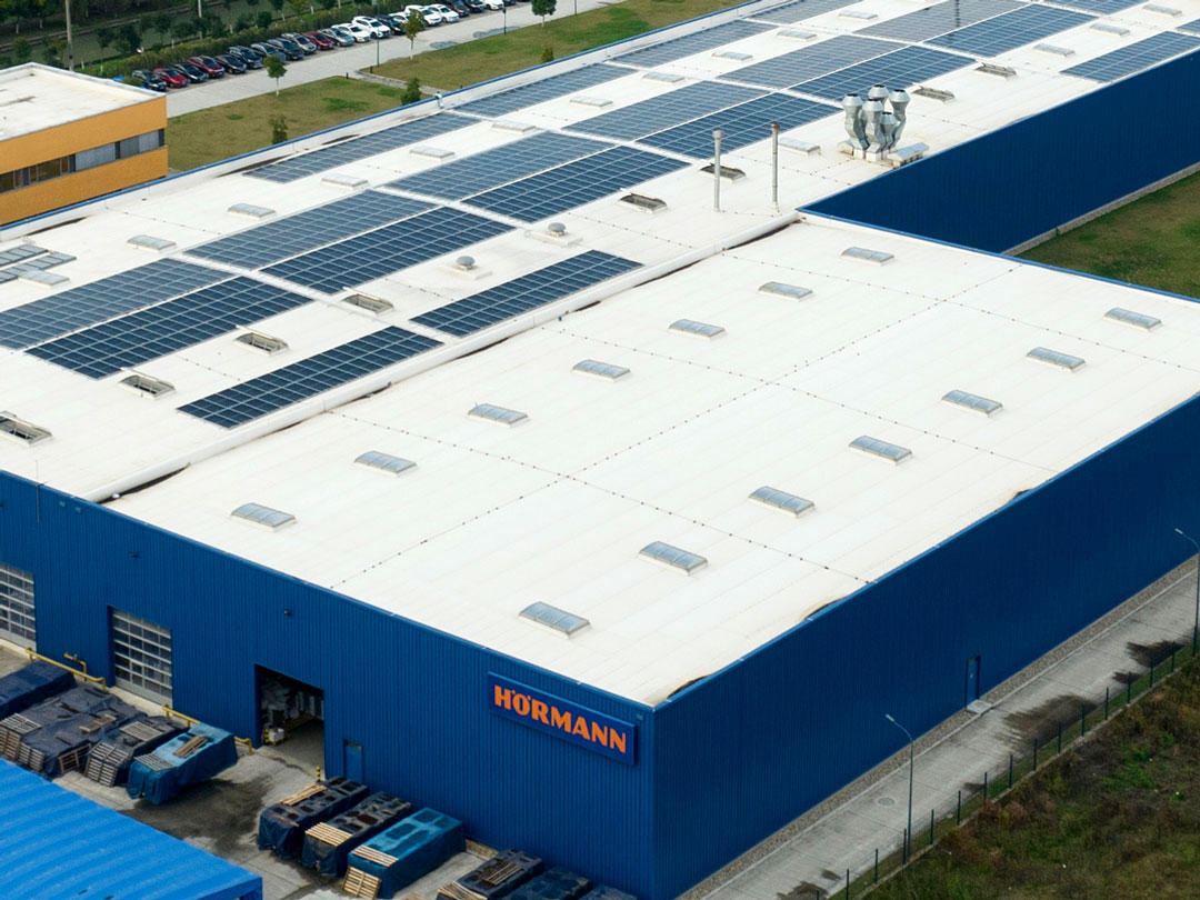 Hormann TPO Roof Solar Mounting