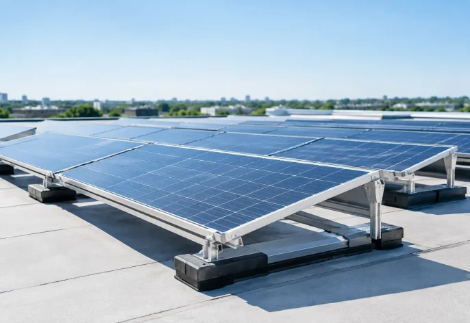 East West Rooftop Solar Racking for Flat Roofs