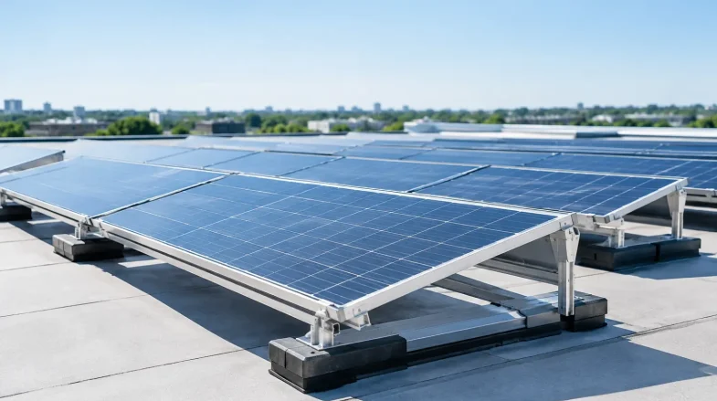 East West Rooftop Solar Racking for Flat Roofs