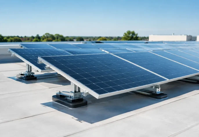 Preassembled Commercial Solar Racking That Protects Roofs