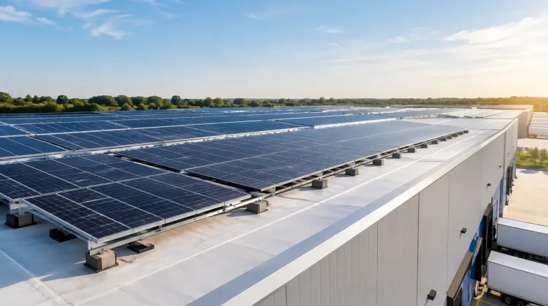 Solar Mounting for Logistics Centers That Protects Roofs