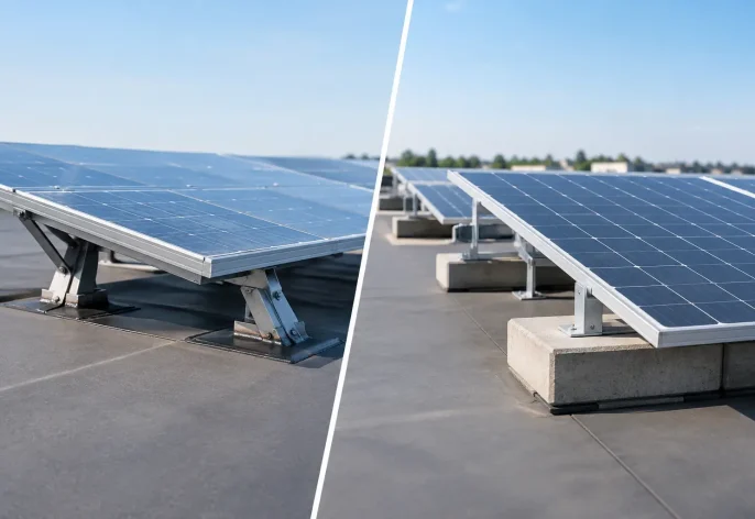 Welded Versus Ballasted Mounting for Flat Roofs