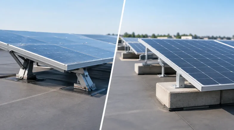 Welded Versus Ballasted Mounting for Flat Roofs